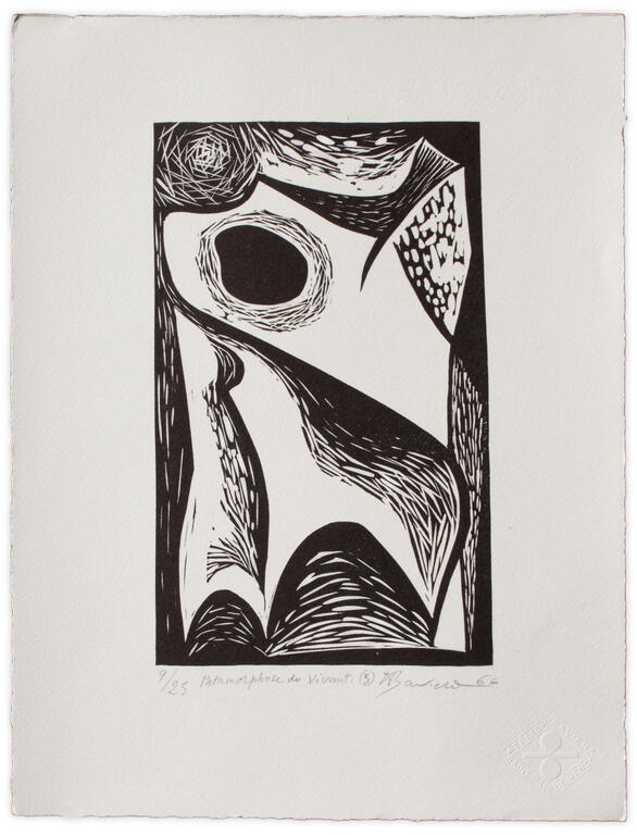Catalogue raisonné, Henri Baviera, MÉTAMORPHOSE DU VIVANT — 1966