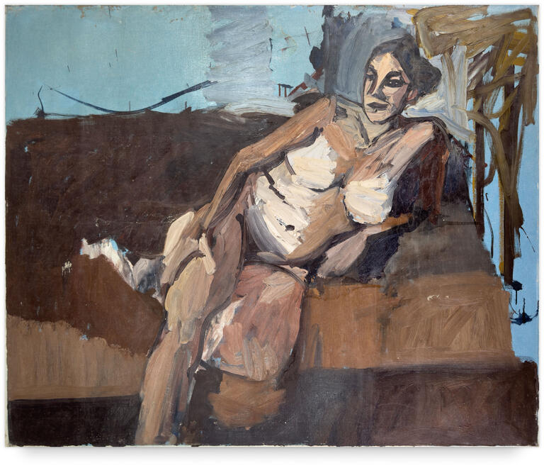 Catalogue raisonné, Michel Mousseau, Nu fond bleu, circa 1965