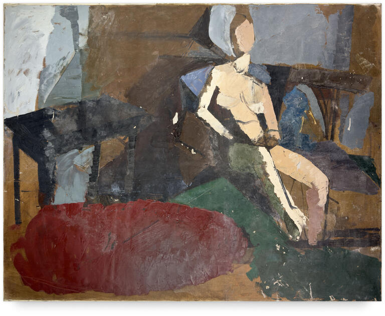 Catalogue raisonné, Michel Mousseau, Nu table rouge, circa 1980