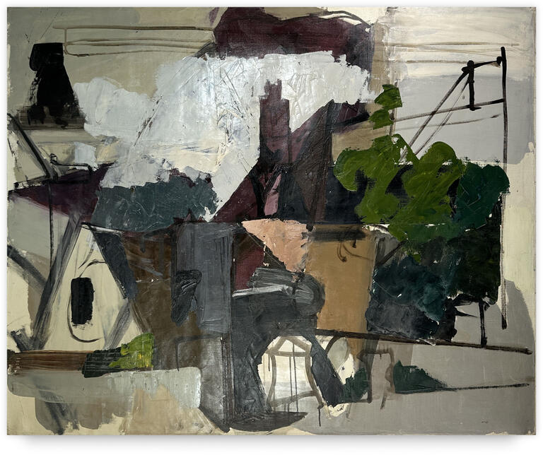 Catalogue raisonné, Michel Mousseau, Deux Maisons, circa 1957
