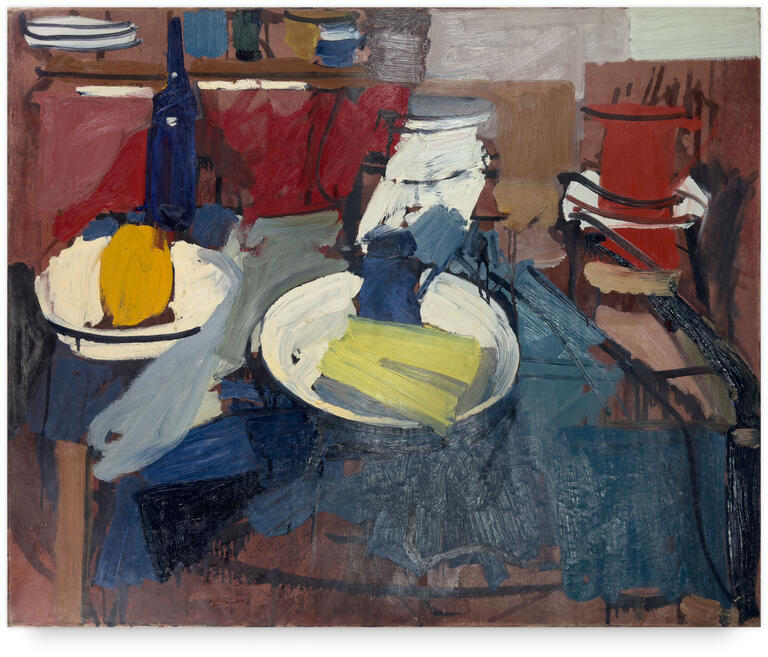 Catalogue raisonné, Michel Mousseau, Tissu bleu, circa 1980