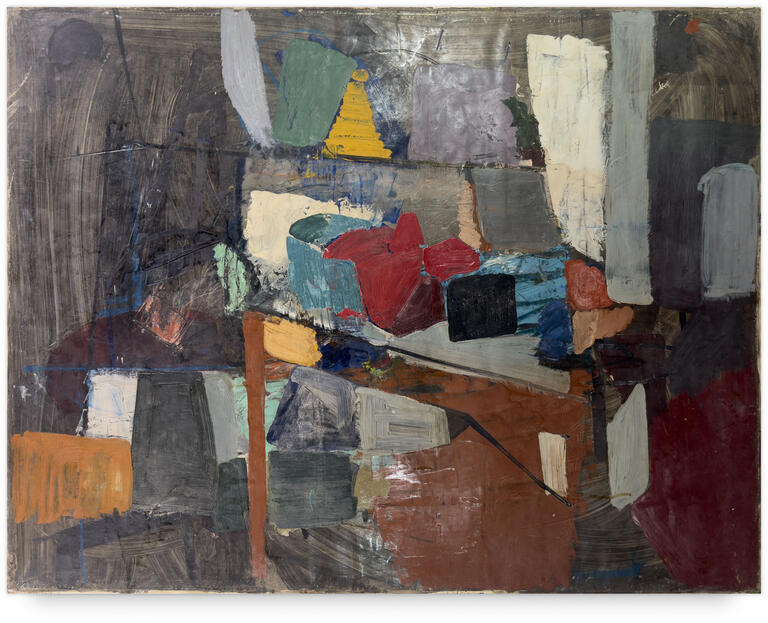 Catalogue raisonné, Michel Mousseau, Blanc vert rouge noir, circa 1965