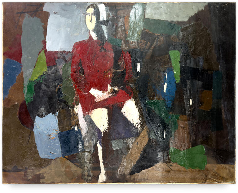 Catalogue raisonné, Michel Mousseau, Femme en rouge, circa 1965