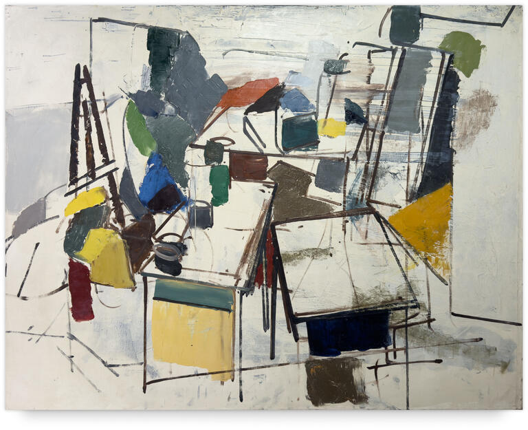 Catalogue raisonné, Michel Mousseau, Un chevalet, circa 1975