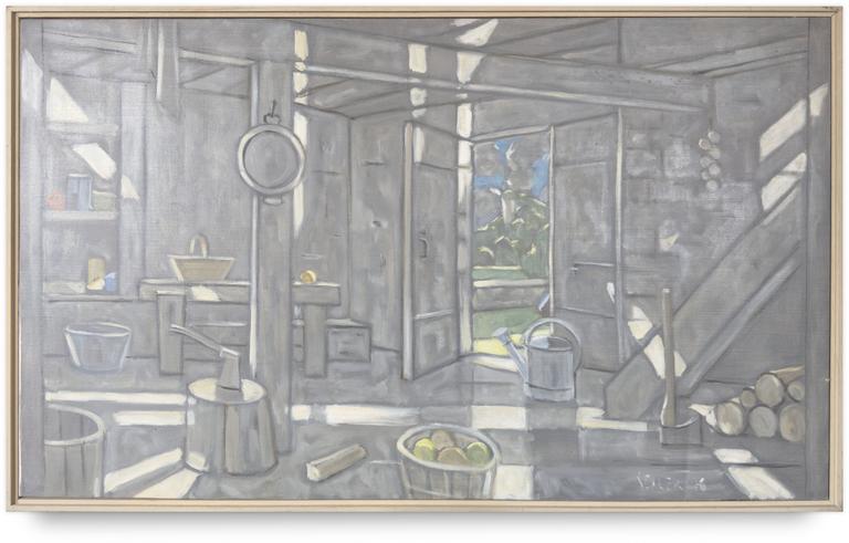 Catalogue raisonné, oeuvre de l'artiste Hans Seiler - La remise, 1976