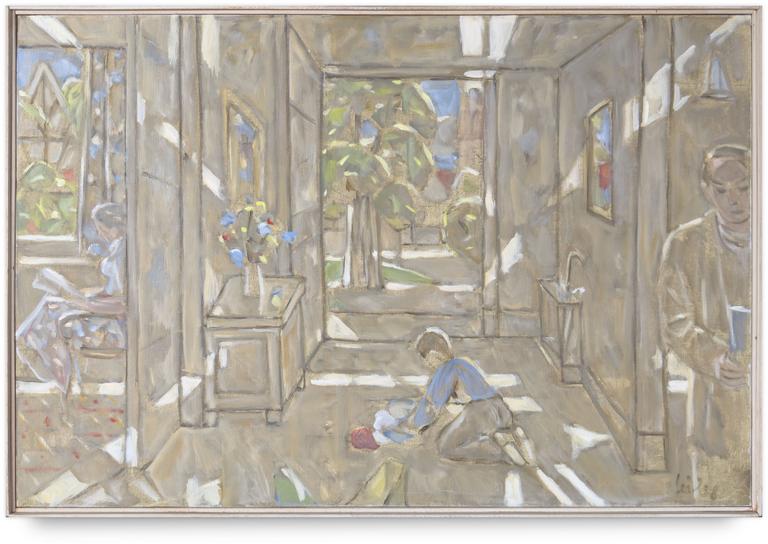 Catalogue raisonné, oeuvre de l'artiste Hans Seiler - Intérieur à l'enfant, 1975