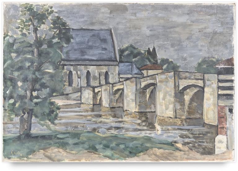 Catalogue raisonné, oeuvre de l'artiste Hans Seiler - Le pont de Saint-Junien, 1928
