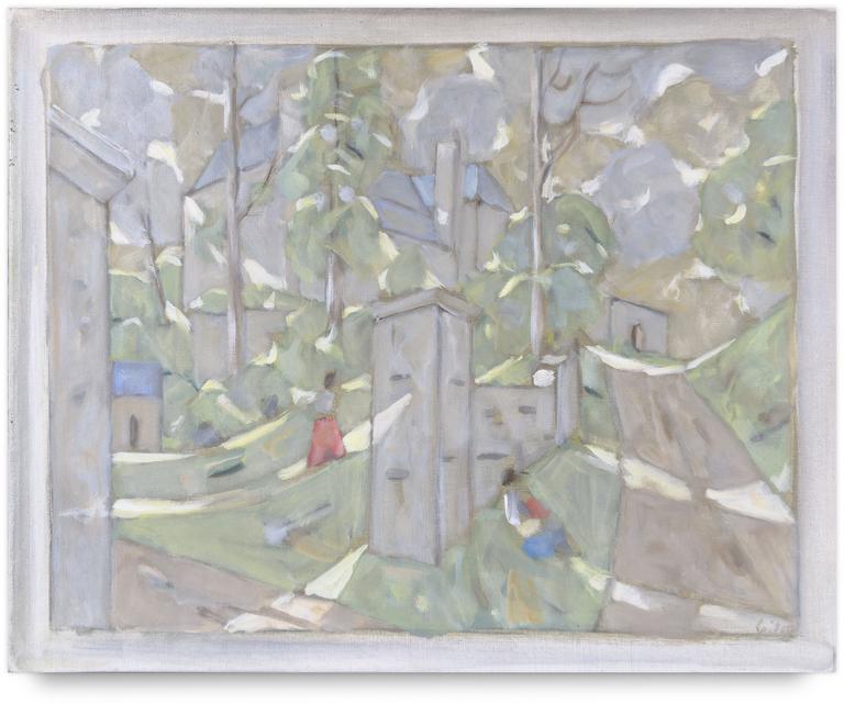 Catalogue raisonné, oeuvre de l'artiste Hans Seiler - L'entrée du château, circa 1970