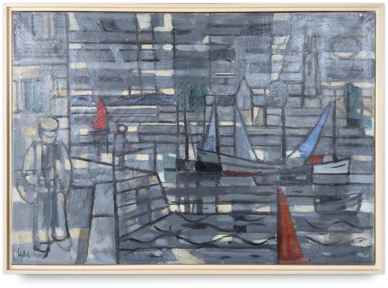 Catalogue raisonné, Hans Seiler, Le port sombre, 1956