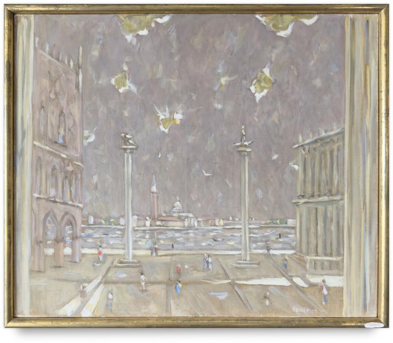 Catalogue raisonné, oeuvre de l'artiste Hans Seiler - Place Saint-Marc à Venise, 1974