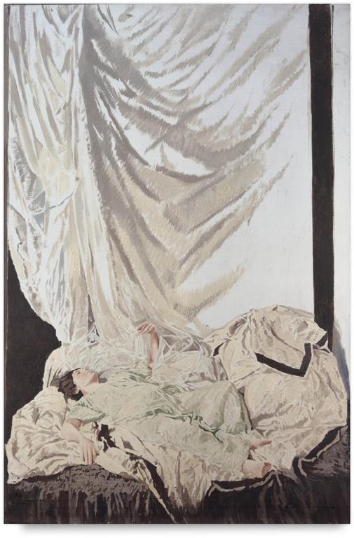 Catalogue raisonné, Claude Grobéty, Couché draperies - 1981