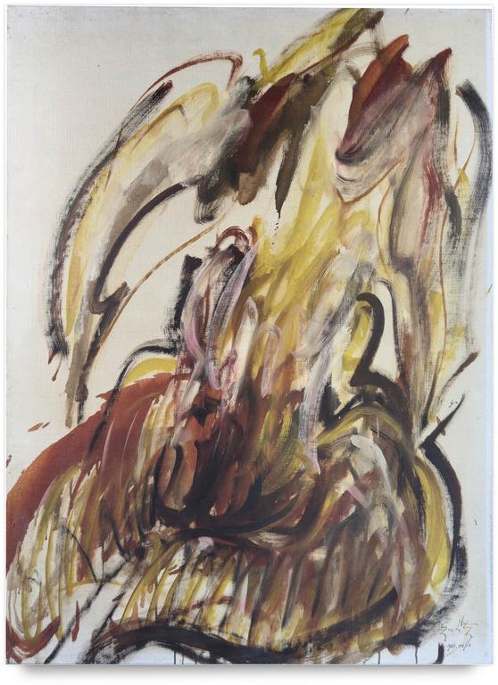 Catalogue raisonné, Claude Grobéty, Sans titre (femme assise) - 1964