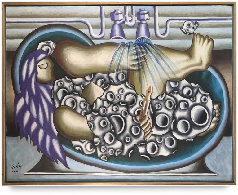 Catalogue raisonné, Claude Grobéty, Le bain de mousse - 1967