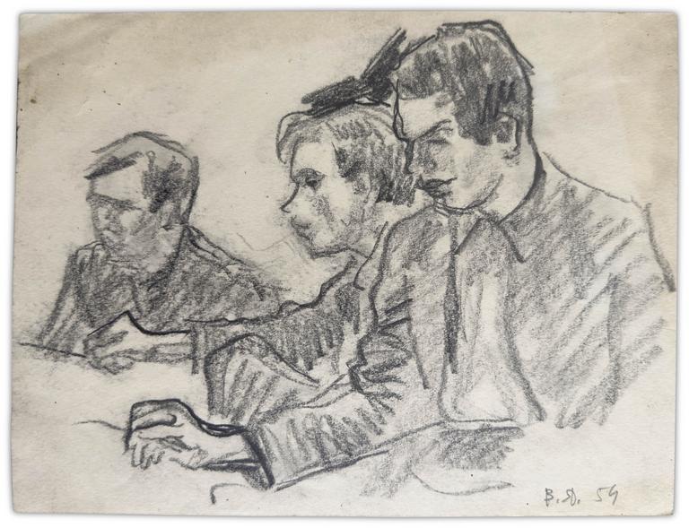 Catalogue raisonné, Vladimir Yankilevsky, Students, 1954