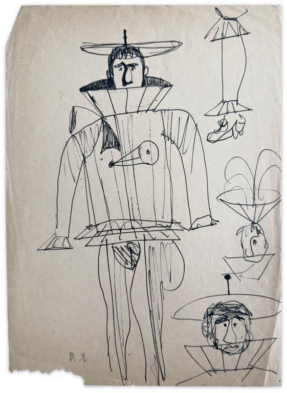 Catalogue raisonné, Vladimir Yankilevsky, Costume – Vova, 1961