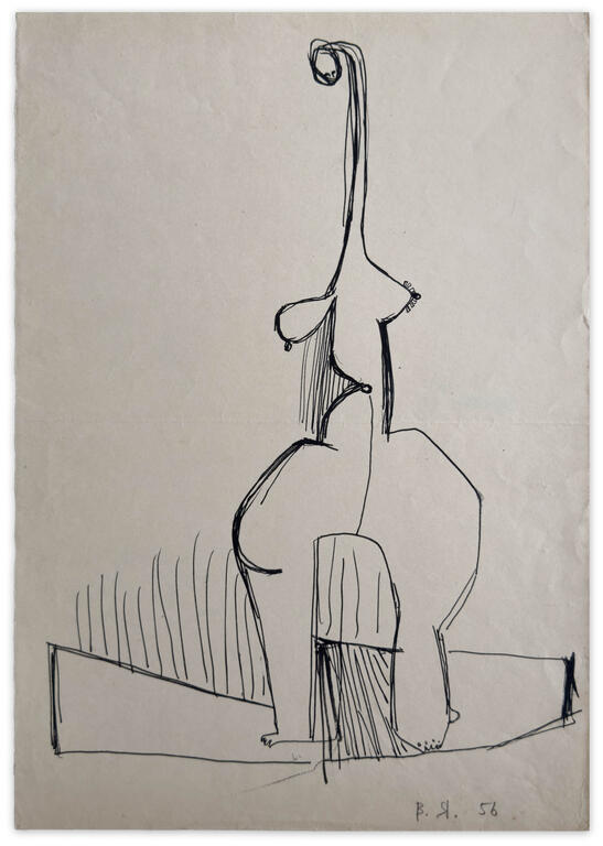 Catalogue raisonné, Vladimir Yankilevsky, Waiting, 1959