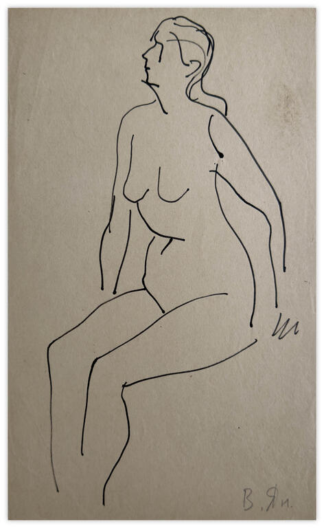 Catalogue raisonné, Vladimir Yankilevsky, Model, 1959