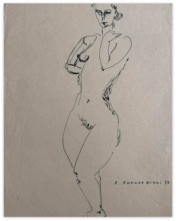 Catalogue raisonné, Vladimir Yankilevsky, Model, 1959