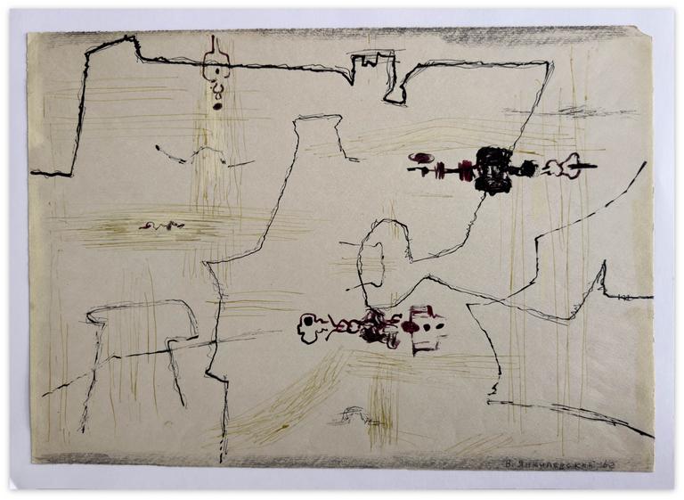 Catalogue raisonné, Vladimir Yankilevsky, Theme and Improvisation, 1962