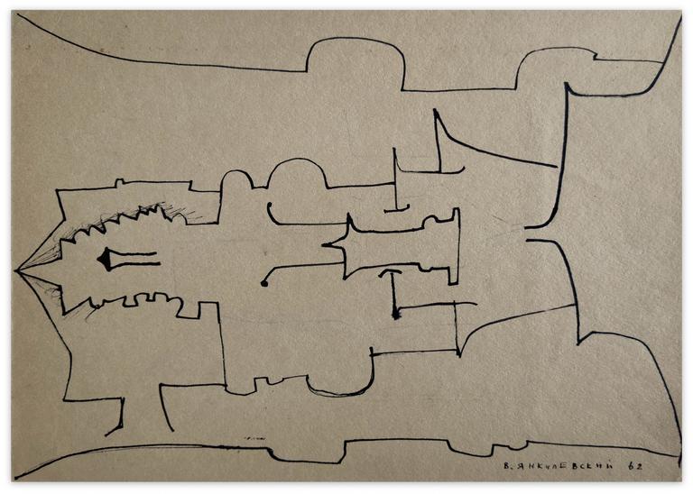 Catalogue raisonné, Vladimir Yankilevsky, Theme and Improvisation, 1962