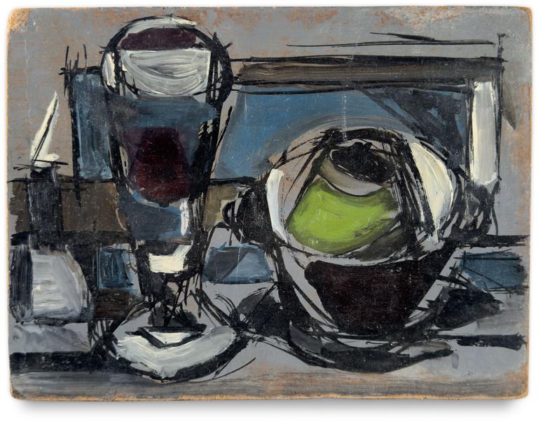 Michel Mousseau, Verre et pomme, 1953