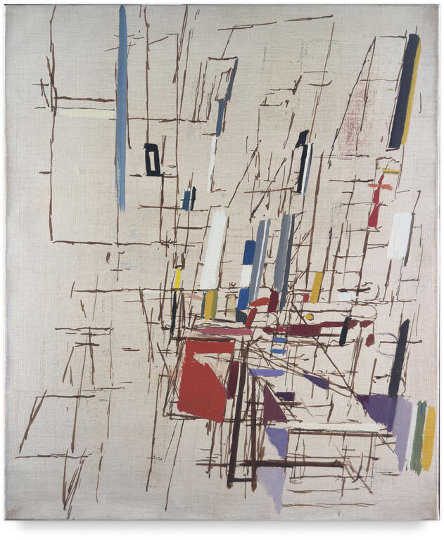 Catalogue raisonné, Michel Mousseau, Petit cadre noir, circa 1985