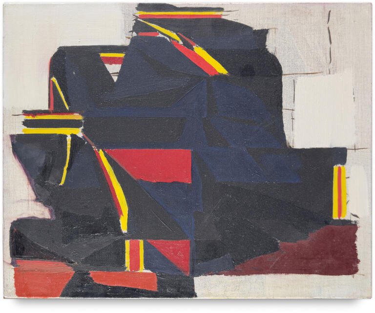 Catalogue raisonné, Michel Mousseau, Filet jaune rouge, circa 1995