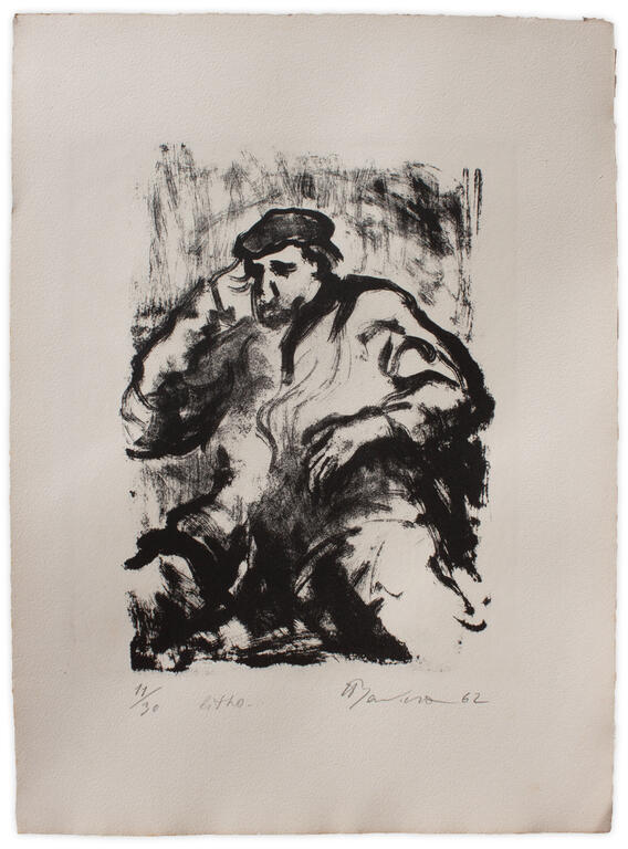 Catalogue raisonné, Henri Baviera, HOMME ASSOUPI — 1962