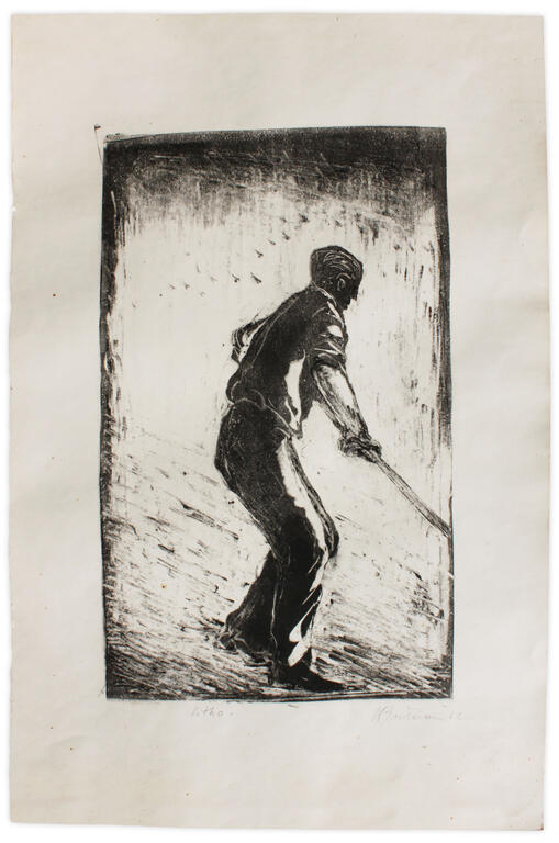 Catalogue raisonné, Henri Baviera, HOMME AU TRAVAIL — 1962