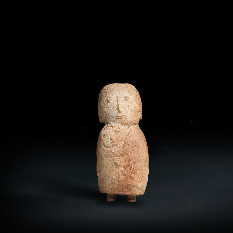 Catalogue raisonné, Jacqueline Lerat, Femme et enfant hiératique, 1963