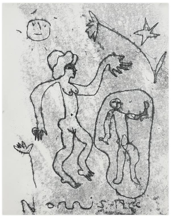 Catalogue raisonné, Norris Embry, Sans titre (Danseuse et soleil), 1966