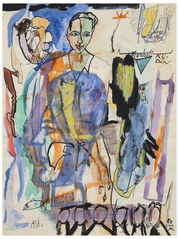 Catalogue raisonné, Norris Embry, Sans titre (Homme debout, Manhattan), 1972