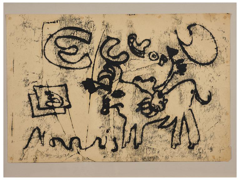 Catalogue raisonné, Norris Embry, Sans titre (Taureau de profil), vers 1960-62
