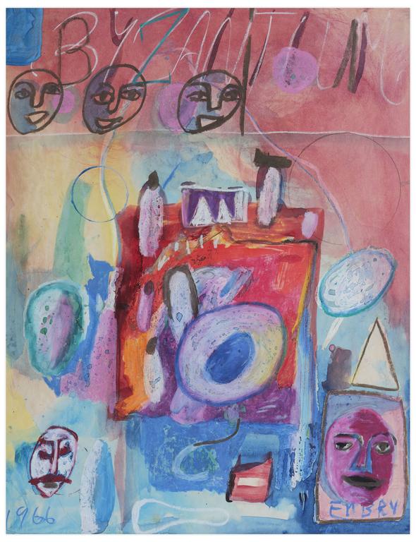 Catalogue raisonné, Norris Embry, Sans titre (Byzantium), 1966