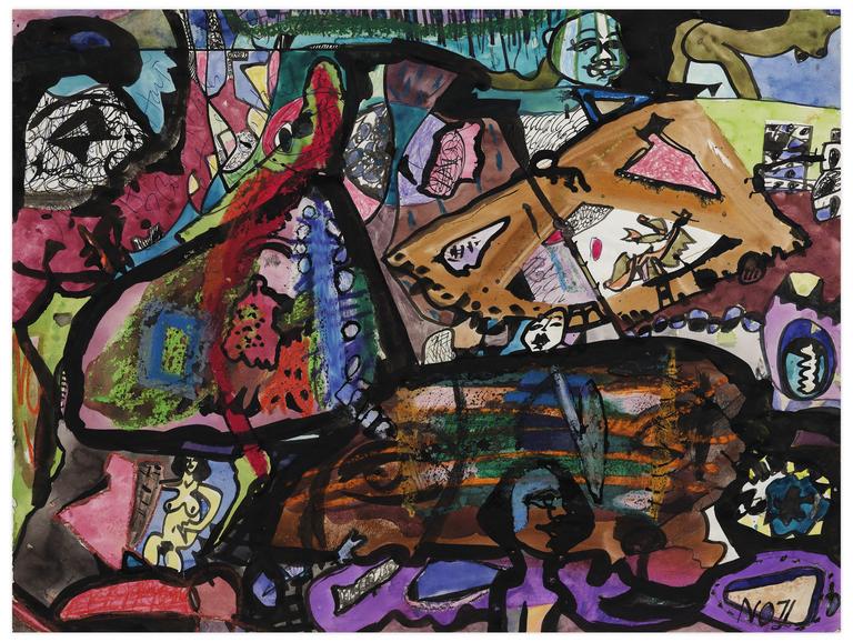 Catalogue raisonné, Norris Embry, Sans titre (Femme nue, en bas à droite), 1971