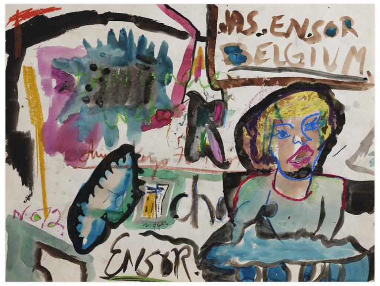 Catalogue raisonné, Norris Embry, Sans titre (Ensor), 1972