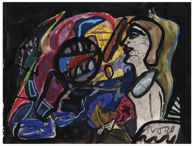 Catalogue raisonné, Norris Embry, Sans titre (Femme de profil à gauche), 1970