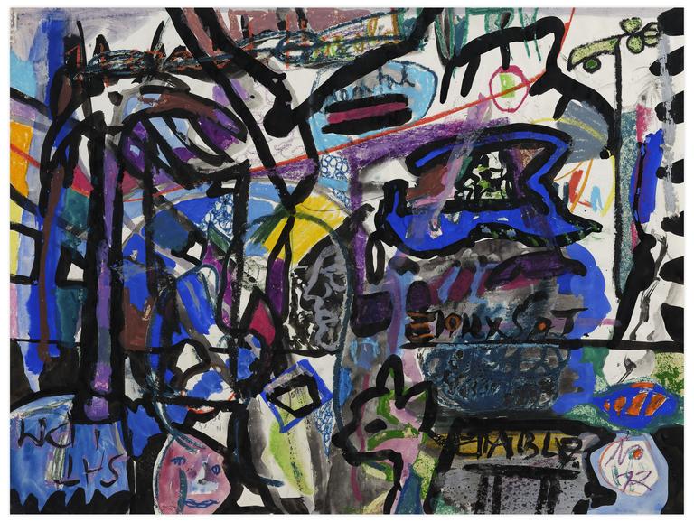 Catalogue raisonné, Norris Embry, Sans titre (Chien de profil / Table), 1972