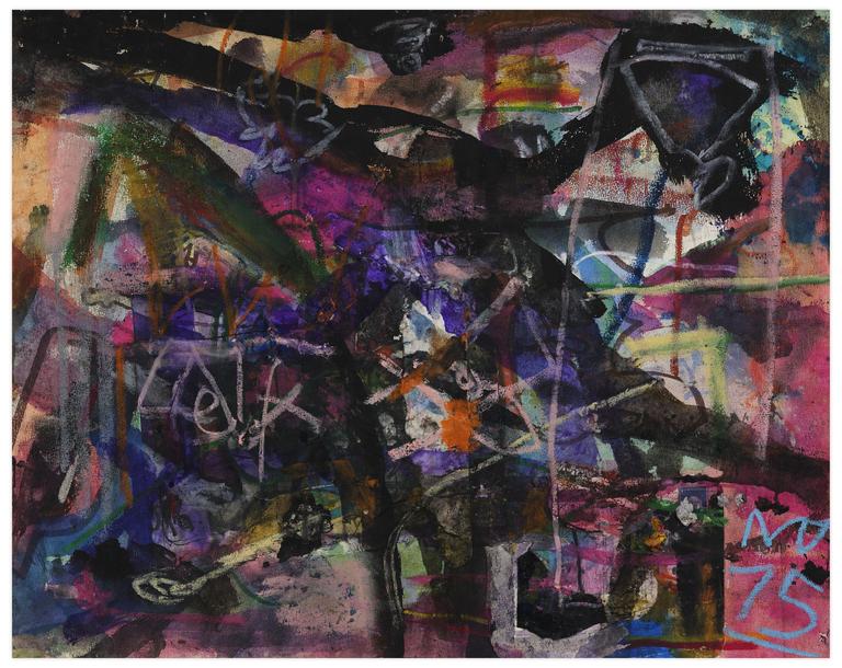 Catalogue raisonné, Norris Embry, Angus Tony (Composition abstraite, collage We Hold These Truths), 1975
