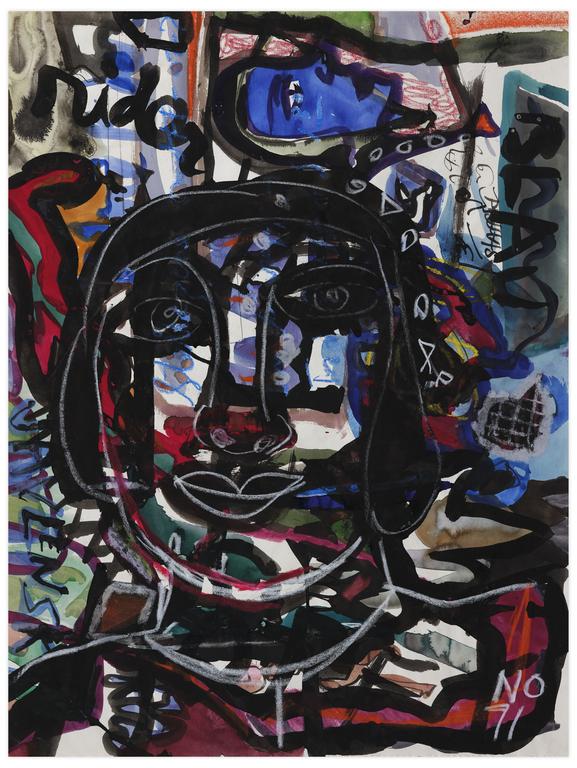 Catalogue raisonné, Norris Embry, Sans titre (Blau Rider), 1971