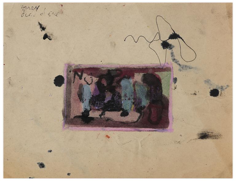 Catalogue raisonné, Norris Embry, Sans titre (Composition pourpre), vers 1960-62