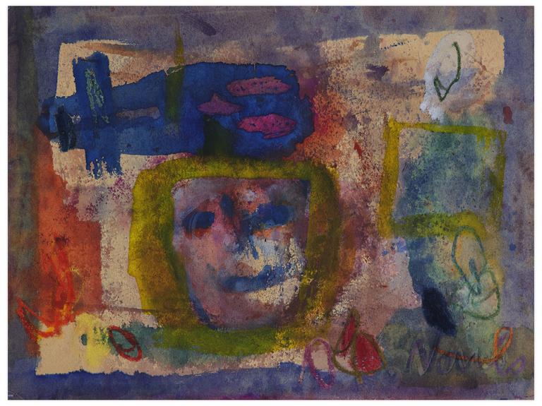 Catalogue raisonné, Norris Embry, Sans titre (Visage bleu), vers 1960