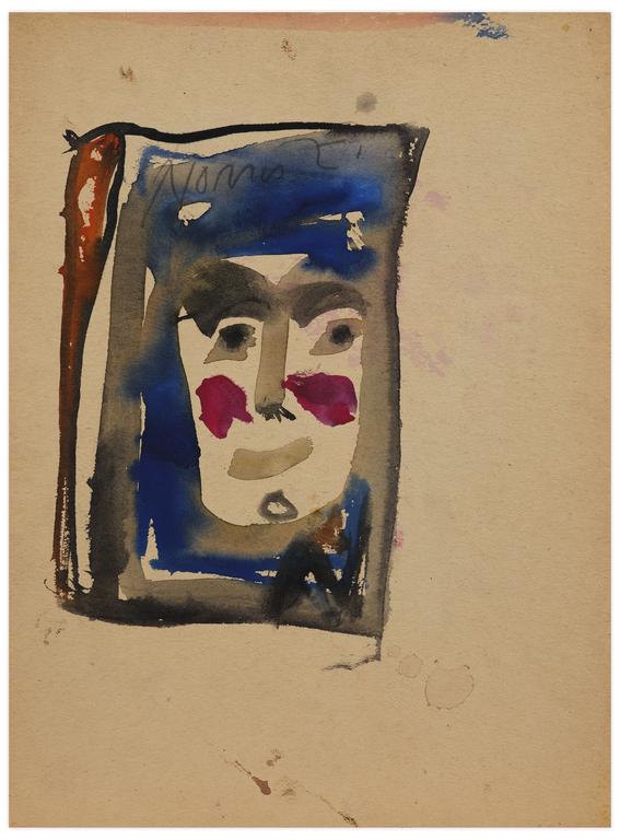 Catalogue raisonné, Norris Embry, Sans titre (Visage souriant), vers 1960