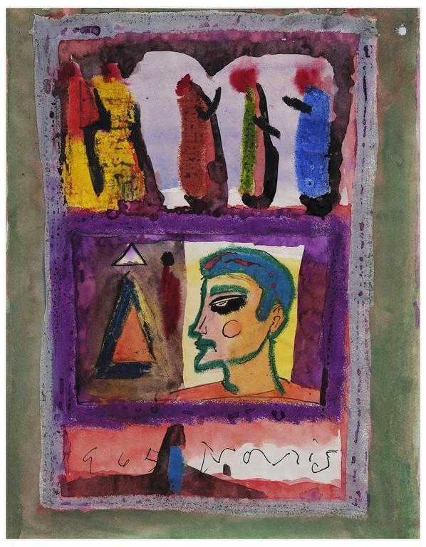 Catalogue raisonné, Norris Embry, Sans titre (Homme en buste de profil), 1965