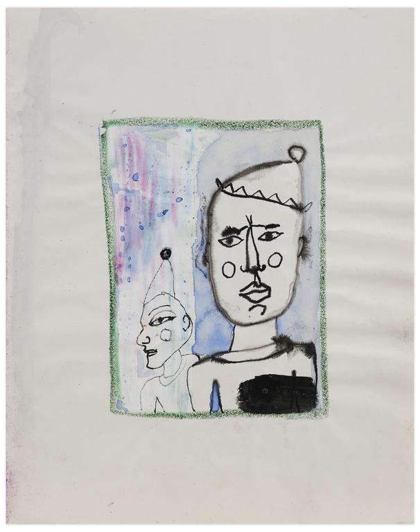 Catalogue raisonné, Norris Embry, Sans titre (Deux clowns), vers 1965-66