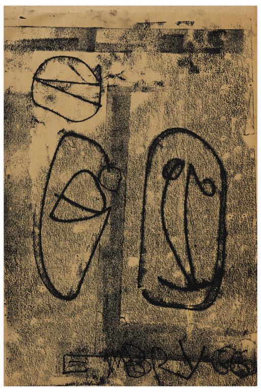 Catalogue raisonné, Norris Embry, Sans titre (Masque souriant), 1966