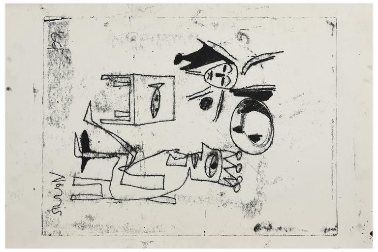 Catalogue raisonné, Norris Embry, Sans titre (Figure couronnée assise), 1966