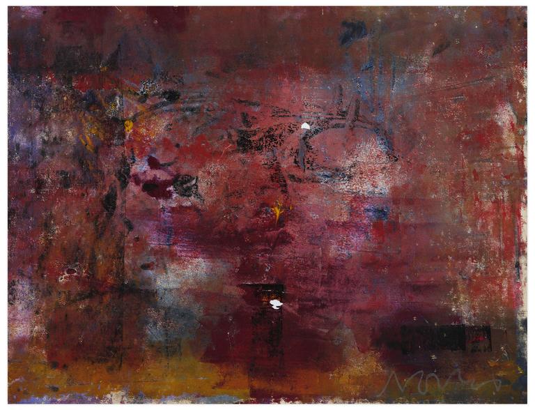 Catalogue raisonné, Norris Embry, Sans titre (Abstraction mauve), vers 1955-60