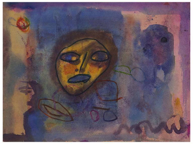 Catalogue raisonné, Norris Embry, Sans titre (Masque jaune), vers 1965