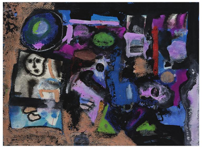 Catalogue raisonné, Norris Embry, Sans titre (Visage noir), vers 1965-70